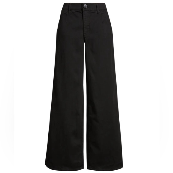 Wit & Wisdom Black Luxe Touch Skyrise Wide Leg Denim - Picture 6 of 10